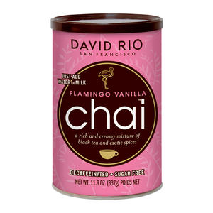 David Rio Flamingo vanilla Decaf Chai Sugar Free 11.9 oz